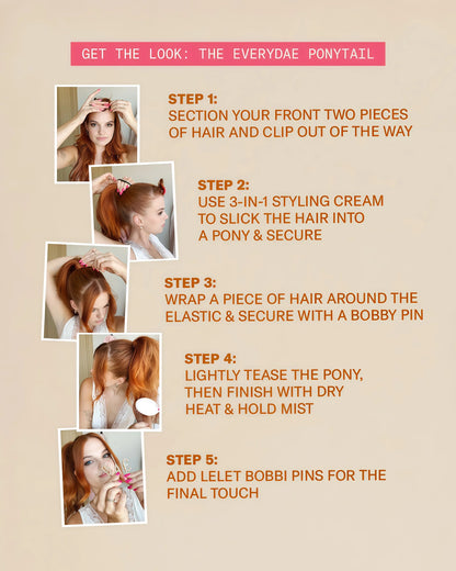 DAE Cactus Fruit 3-In-1 Styling Cream - Smooth Styles, Prep Shiny Blowouts, Defines Curls (5 oz.)